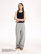 Knitted Cotton Casual Straight Pants