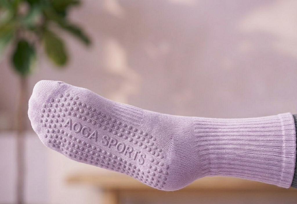 Non-Slip Cotton Yoga Socks for Women