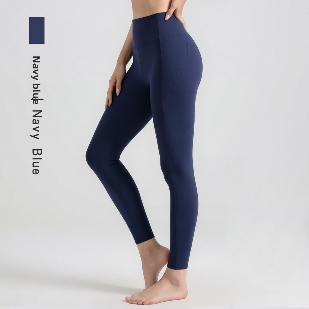 High Waist Yoga Pants with Side Pockets