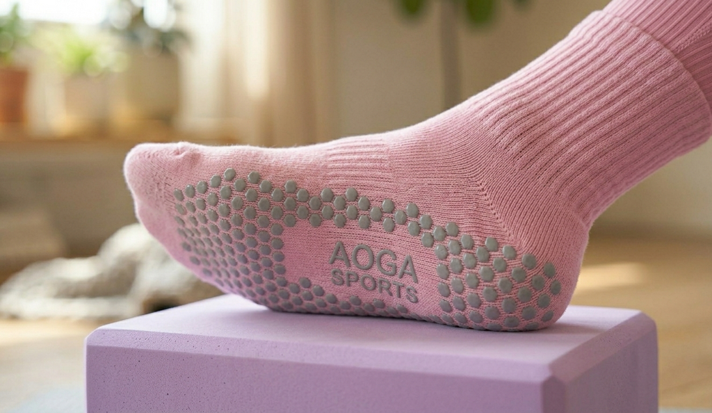 Non-Slip Cotton Yoga Socks for Women