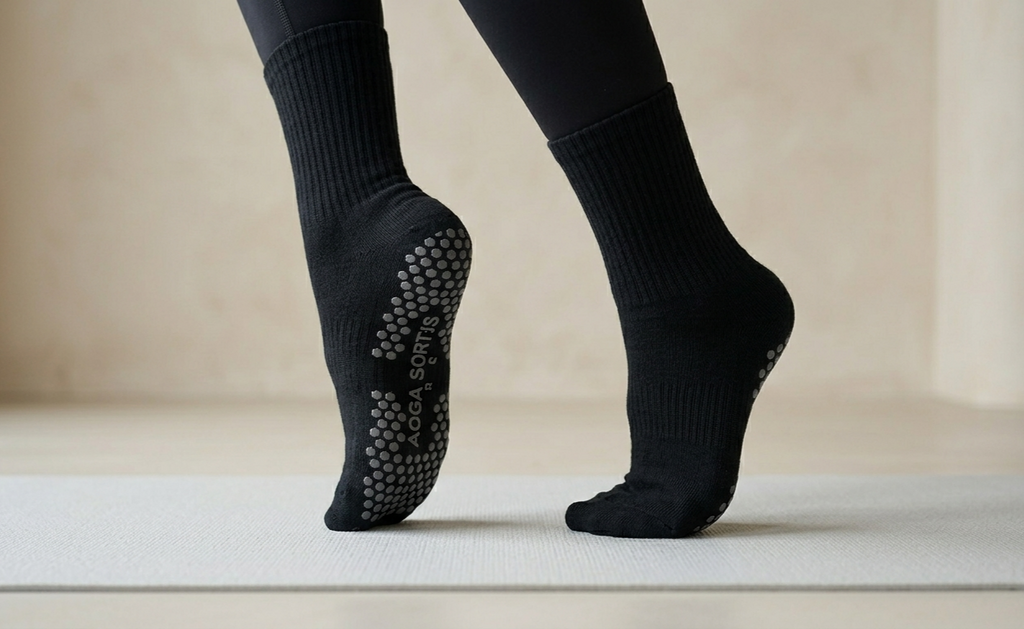 Non-Slip Cotton Yoga Socks for Women