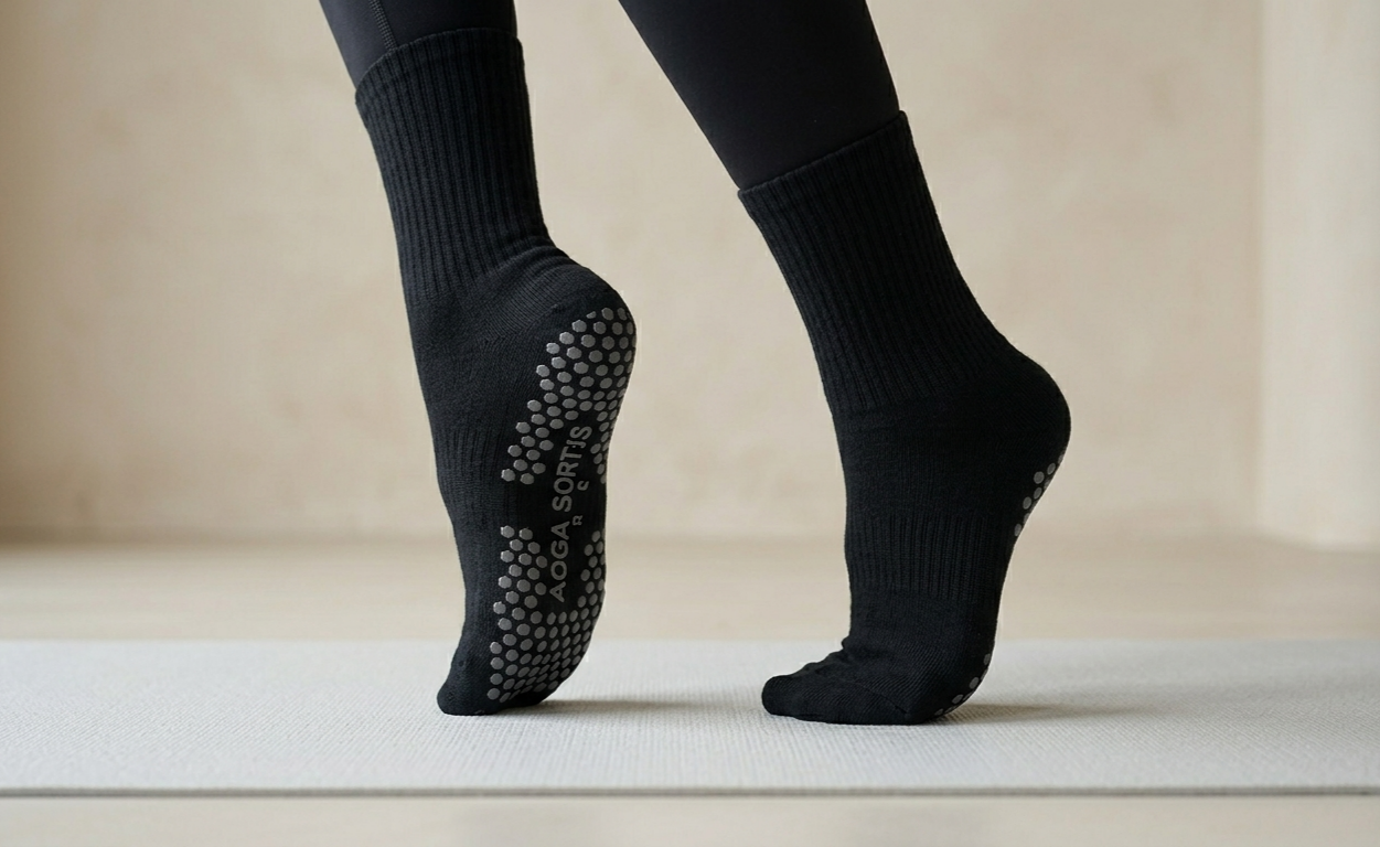 Non-Slip Cotton Yoga Socks for Women