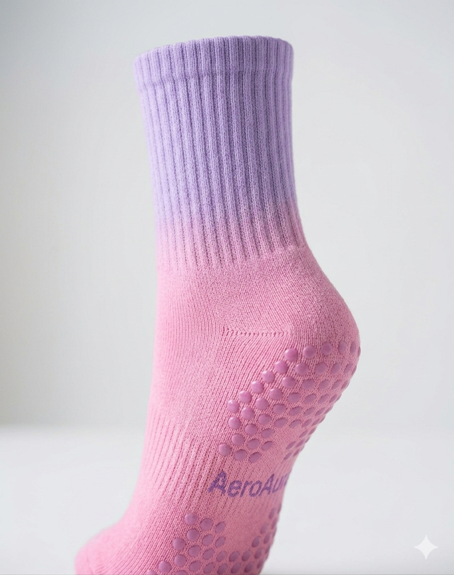 AeroAura Tie-Dye Luxury Yoga Socks
