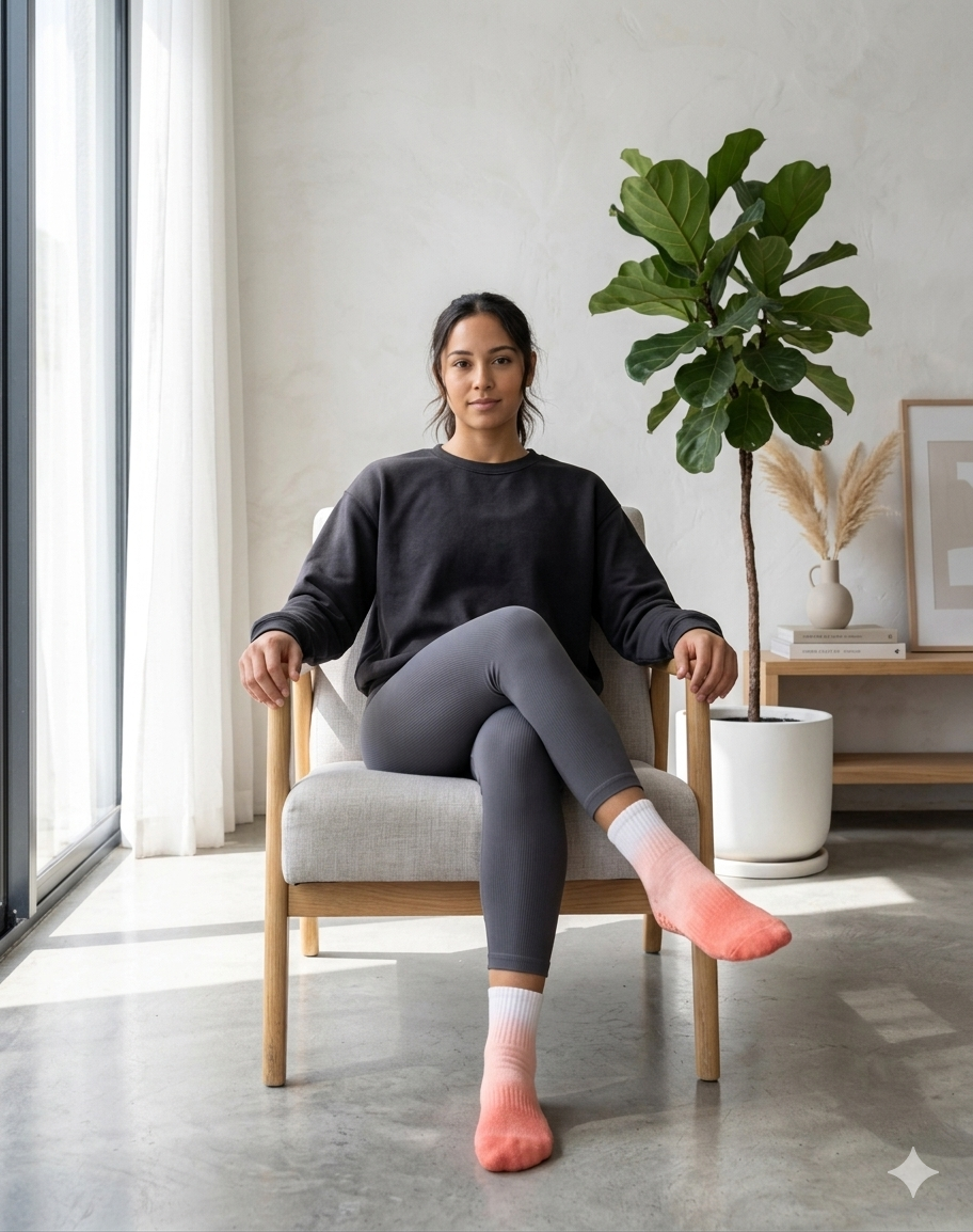 AeroAura Tie-Dye Luxury Yoga Socks