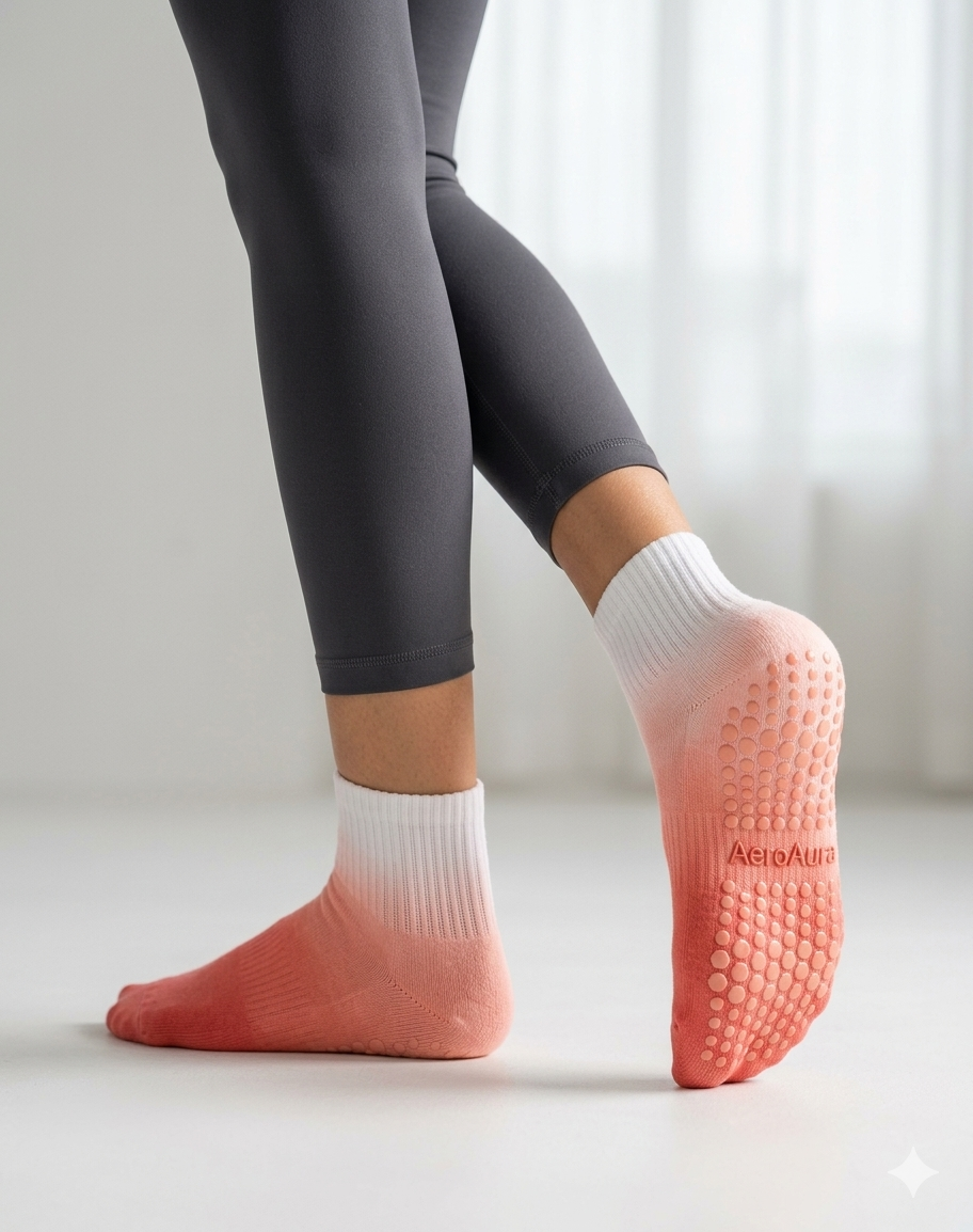 AeroAura Tie-Dye Luxury Yoga Socks