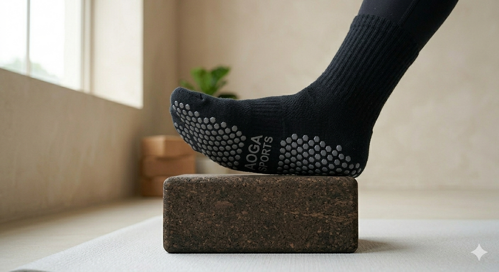 Non-Slip Cotton Yoga Socks for Women