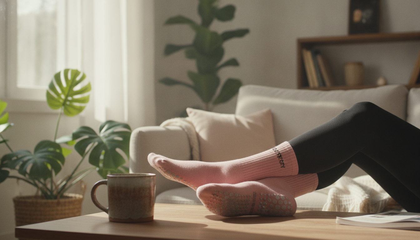 Non-Slip Cotton Yoga Socks for Women