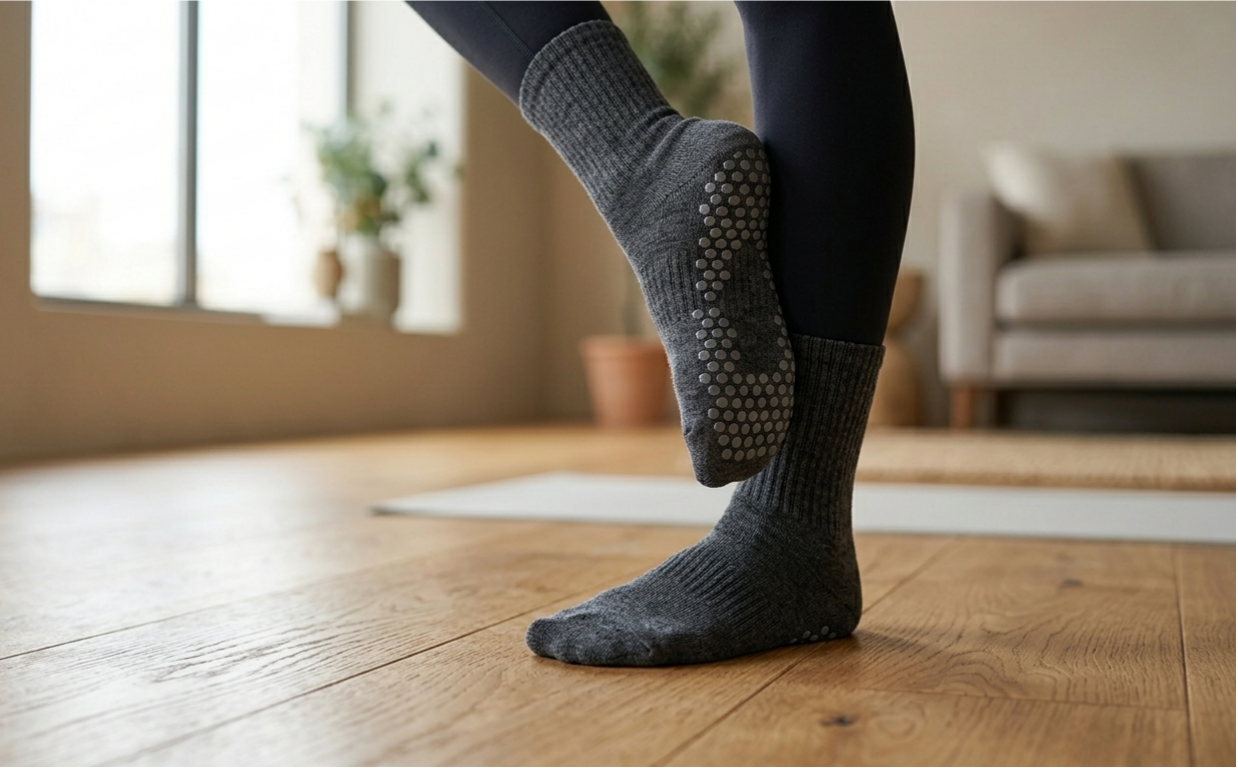 Non-Slip Cotton Yoga Socks for Women